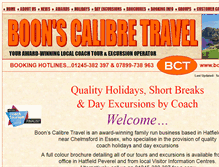 Tablet Screenshot of boons-holidays.co.uk